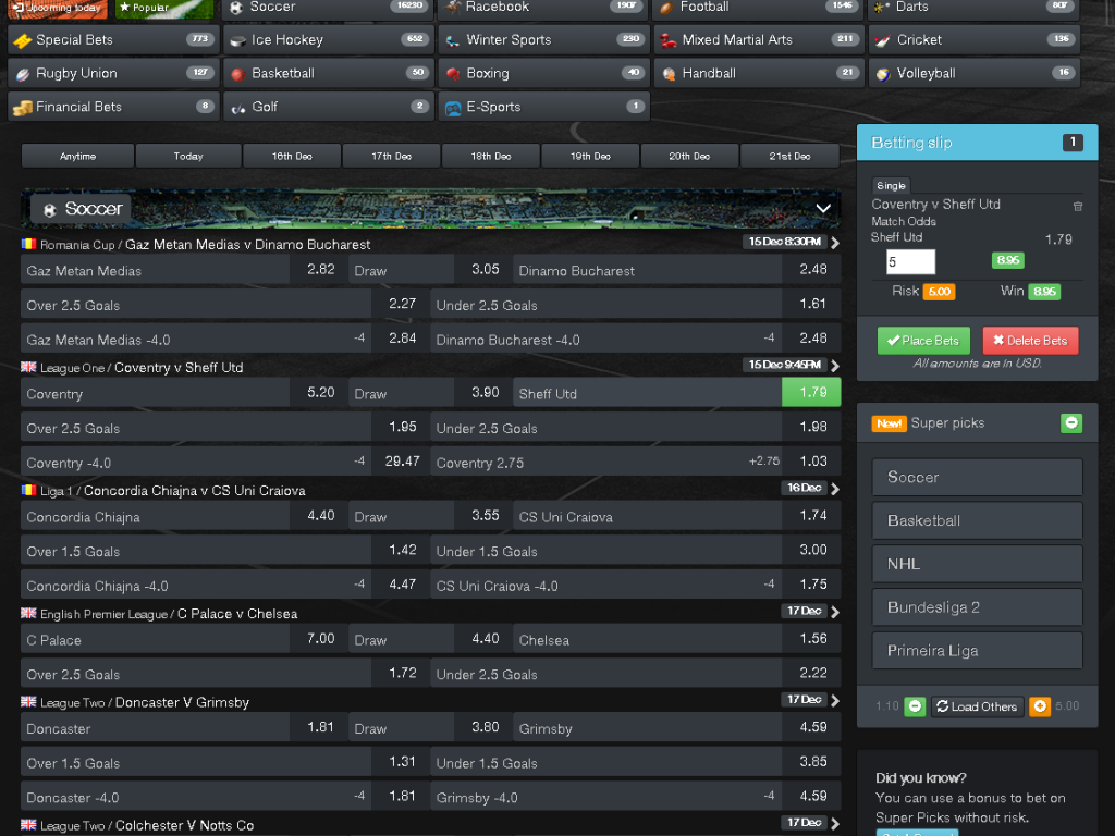 white label sportsbook example template